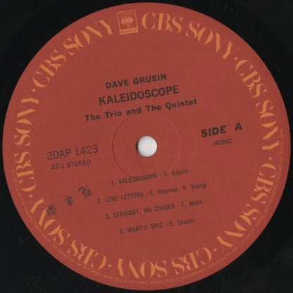 Dave Grusin - Kaleidoscope (20AP 1423) LP 1979 JPN CBS/Sony｜中古LP