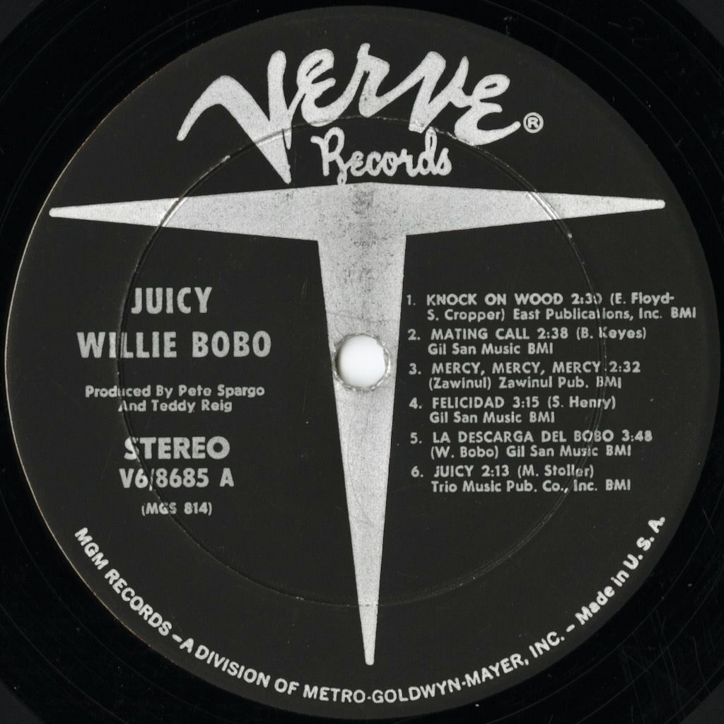 Willie Bobo – Juicy (V6/8685) LP 1967 US Verve | 中古LP