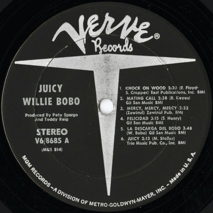 Willie Bobo – Juicy (V6/8685) LP 1967 US Verve | 中古LP