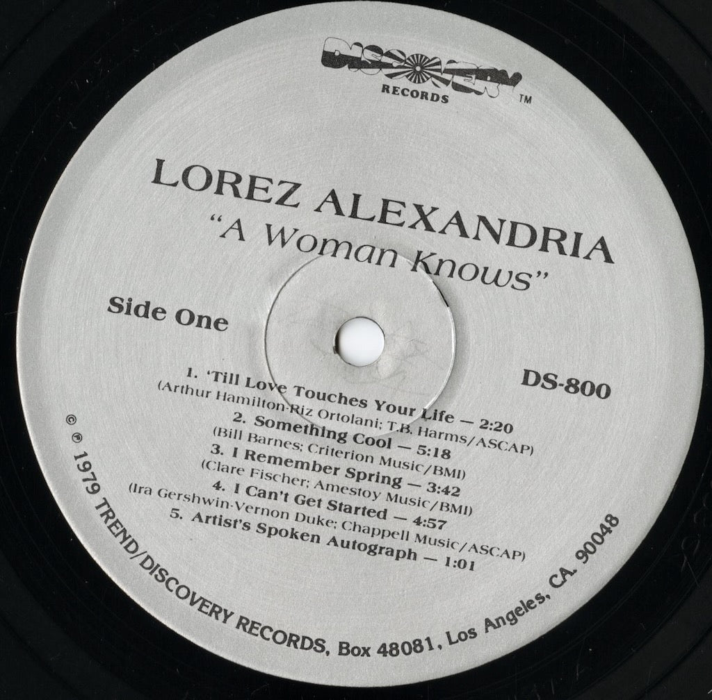 Lorez Alexandria – A Woman Knows (DS-800) LP 1979 US Discovery | 中古LP