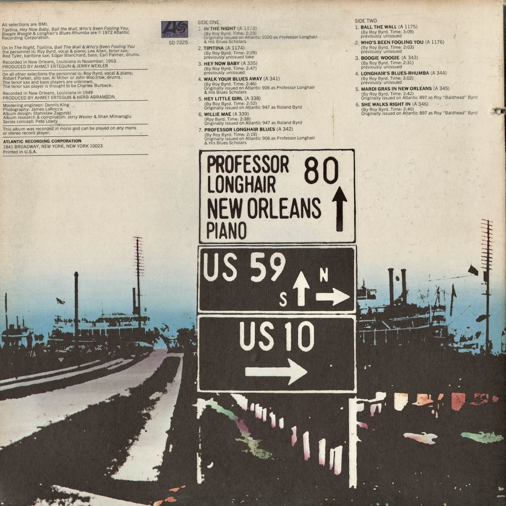 Professor Longhair - New Orleans Piano (SD7225) LP 1972 US Atlantic｜中古LP