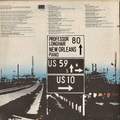 Professor Longhair - New Orleans Piano (SD7225) LP 1972 US Atlantic｜中古LP