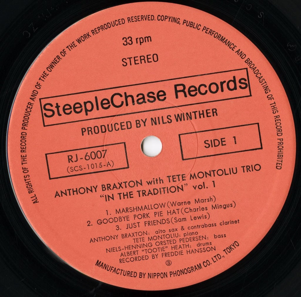 Anthony Braxton / アンソニー・ブラクストン / In The Tradition (RJ-6007)