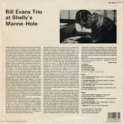 Bill Evans Trio / ビル・エヴァンス・トリオ / At Shelly's Manne-Hole, Hollywood, California (OJC-263)