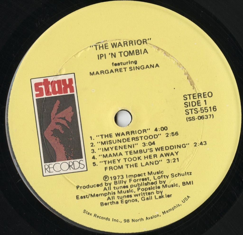 Ipi 'N Tombia - The Warrior (STS-5516) 1973 US Stax｜中古LP