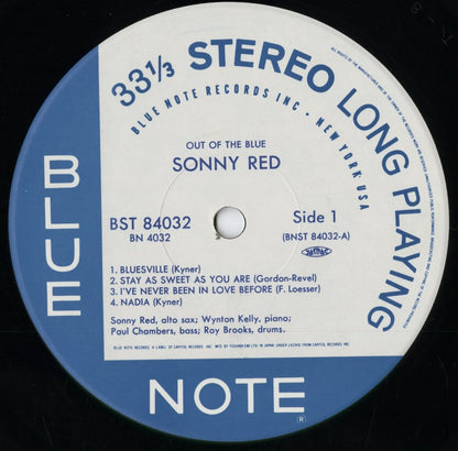 Sonny Red - Out Of The Blue (BN 4032) 1989 JPN Blue Note｜中古LP