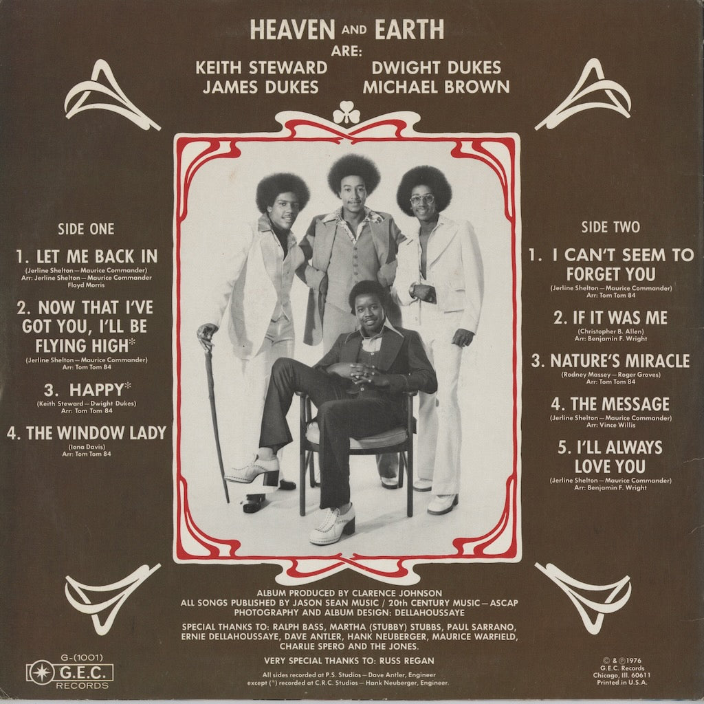 Heaven & Earth - I Can't Seem To Forget You (G-(1001)) LP 1976 US GEC｜中古LP