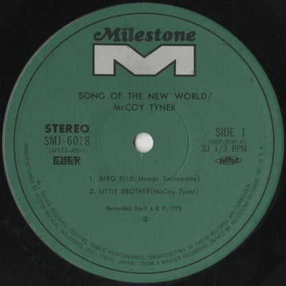 McCoy Tyner / マッコイ・タイナー / Songs Of The New World (SMJ-6018)