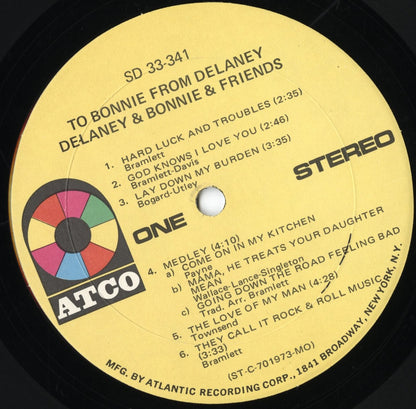 Delaney & Bonnie / デラニー・アンド・ボニー / To Bonnie From Delaney (SD33-341)