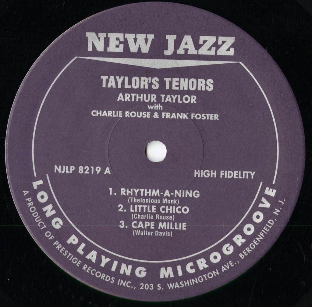 Arthur Taylor - Taylor's Tenors (VIJJ-30073) 1995 JPN New Jazz/Victor｜中古LP