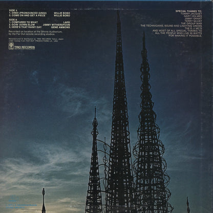 Willie Bobo, Jimmy Witherspoon, Gene Ammons etc... / Live At The Watts Jazz Festival - Volume 1 (AW-2014) LP 1977 JPN LAX｜中古LP