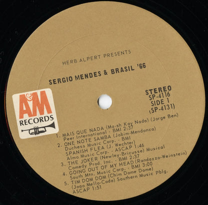 Sergio Mendes & Brasil '66 / セルジオ・メンデス / Herb Alpert Presents Sergio Mendes & Brasil '66 (SP-4116)