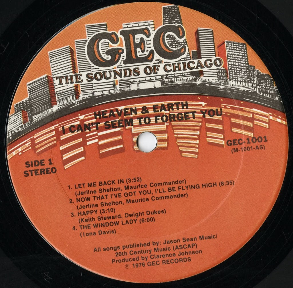 Heaven & Earth - I Can't Seem To Forget You (G-(1001)) LP 1976 US GEC｜中古LP