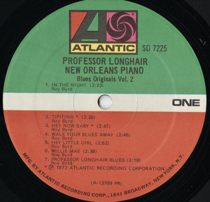 Professor Longhair - New Orleans Piano (SD7225) LP 1972 US Atlantic｜中古LP