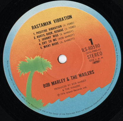 Bob Marley & The Wailers – Rastaman Vibration (ILS-80590) LP 1976 JPN Island｜中古LP