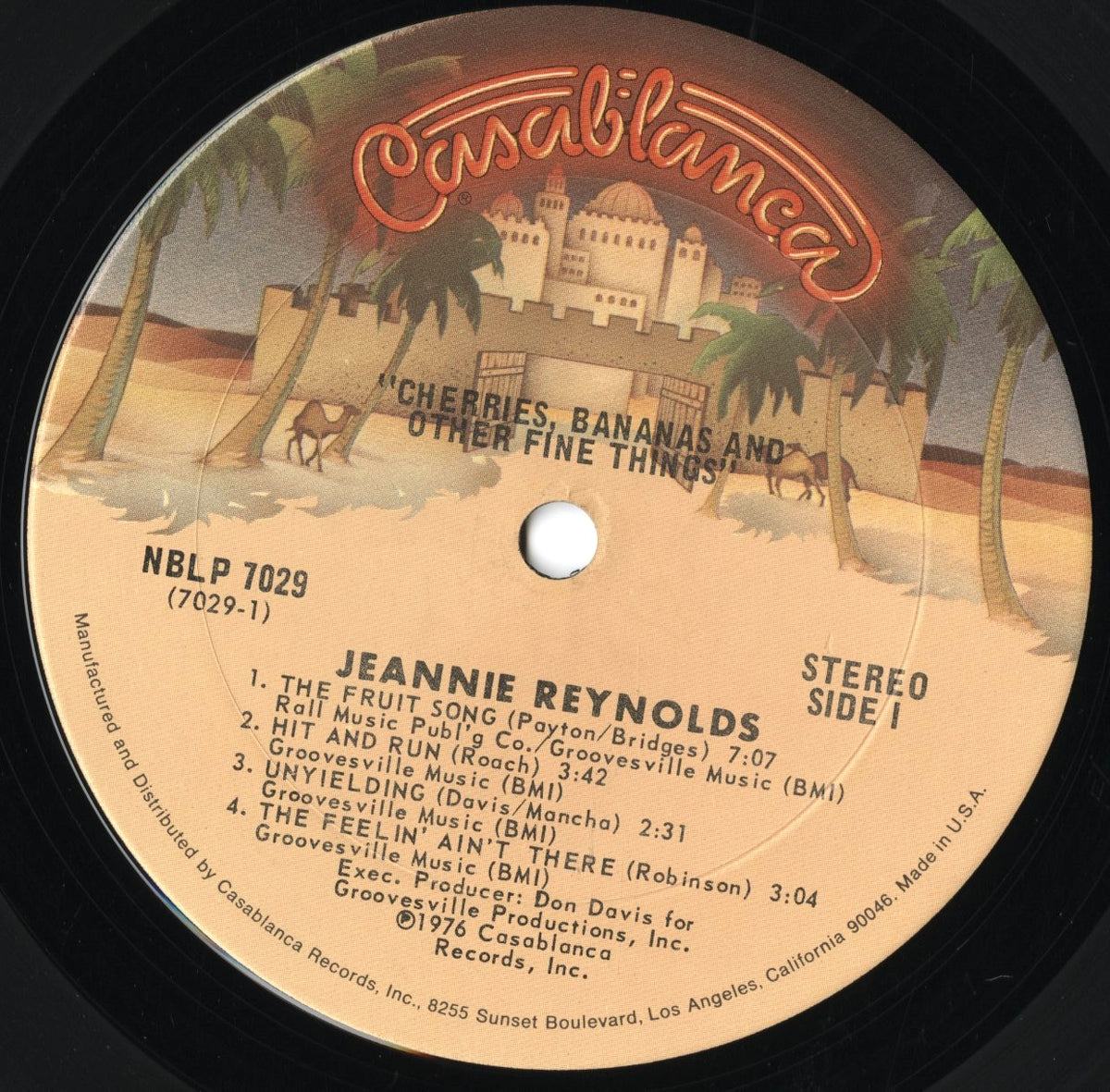 Jeannie Reynolds / ジーニー・レイノルズ / Cherries, Bananas & Other Fine Things(NBLP 7029)