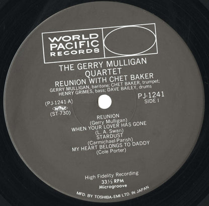 Gerry Mulligan / ジェリー・マリガン / Reunion With Chet Baker (PJ-1241)