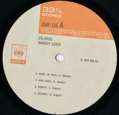 Ramsey Lewis - Salongo (25AP 116) LP 1976 JPN CBS/Sony｜中古LP