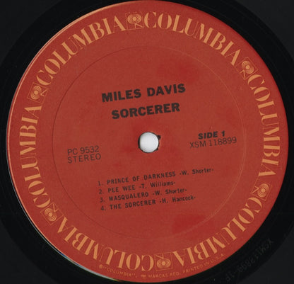 Miles Davis - Sorcerer (PC9532) 1977 US Columbia｜中古LP