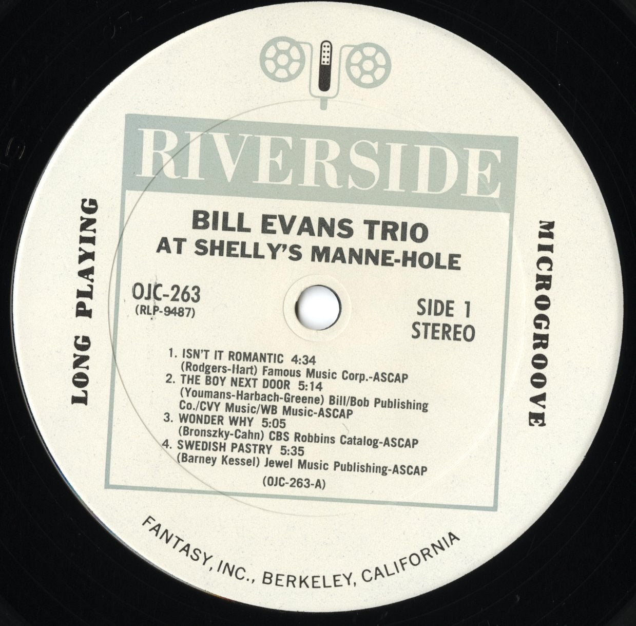Bill Evans Trio / ビル・エヴァンス・トリオ / At Shelly's Manne-Hole, Hollywood, California (OJC-263)