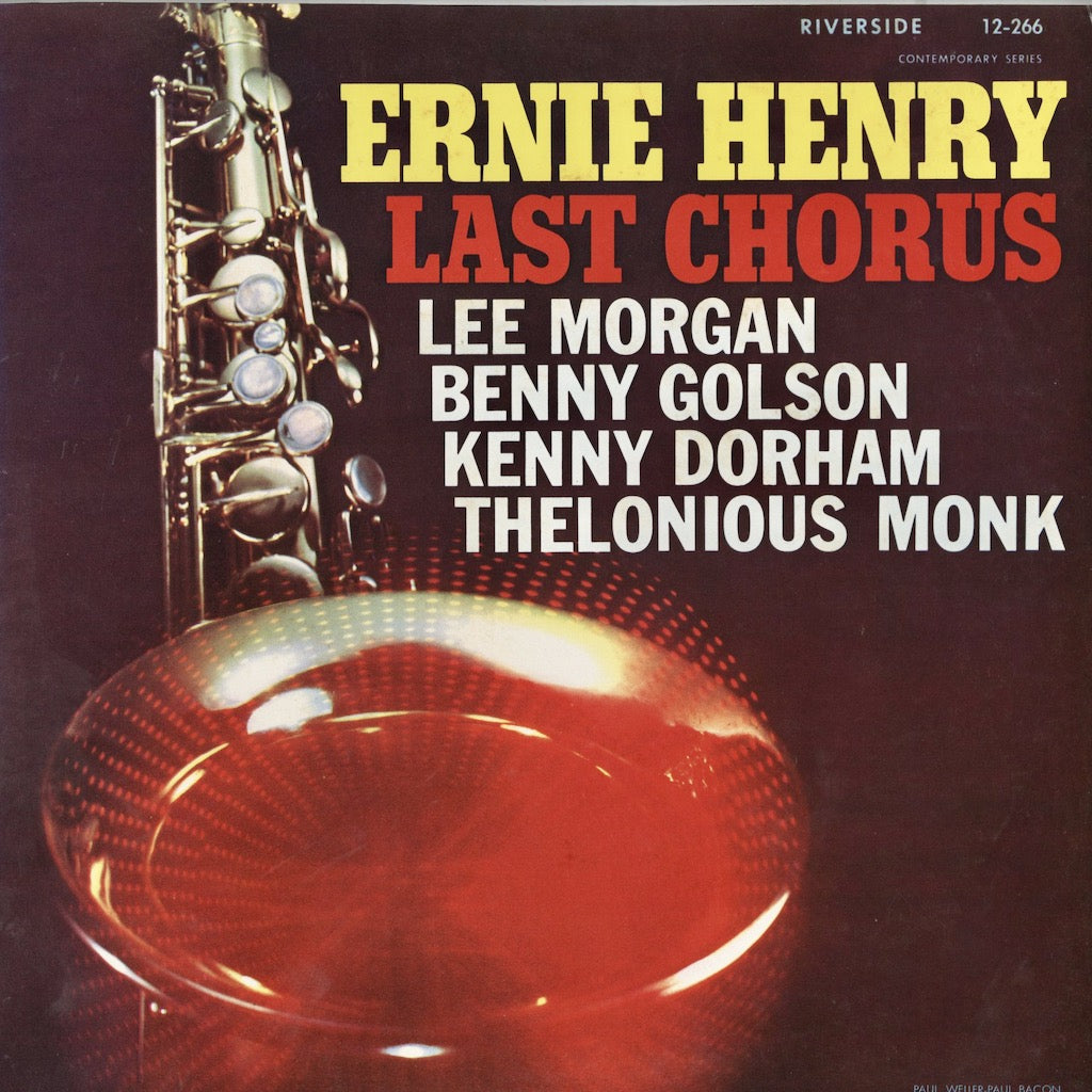 Ernie Henry / アーニー・ヘンリー / Last Chorus  (SMJ-6176 (M))