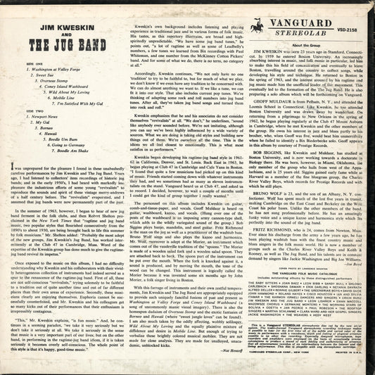 Jim Kweskin And The Jug Band - S.T. (VSD-2158) LP 1968 US Vanguard｜中古LP