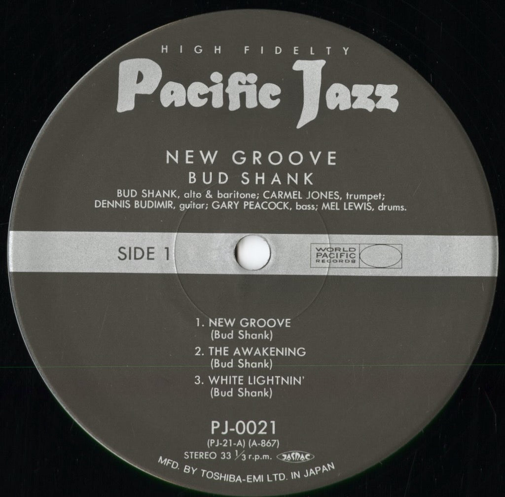 Bud Shank - New Groove (PJ-0021) 1992 JPN Pacific Jazz / 東芝EMI｜中古LP