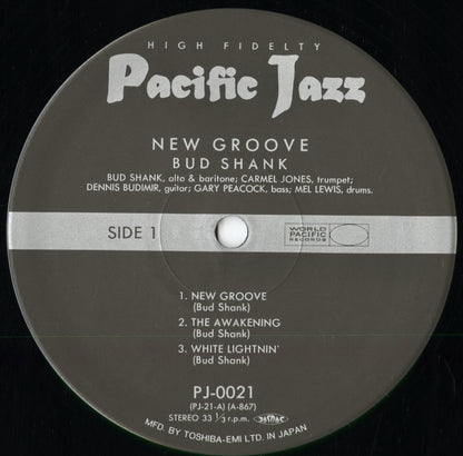 Bud Shank - New Groove (PJ-0021) 1992 JPN Pacific Jazz / 東芝EMI｜中古LP