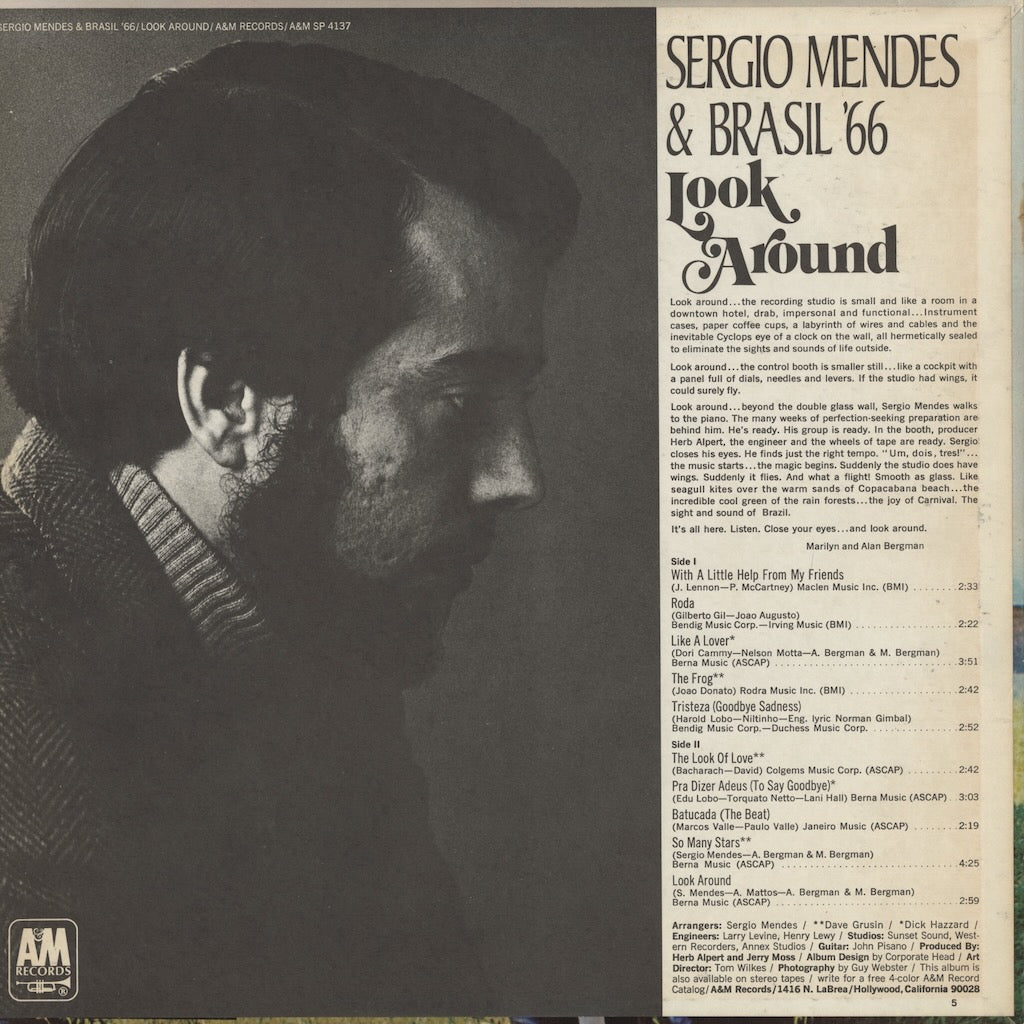 Sergio Mendes - Look Around (SP4137) LP 1968 US A&M｜中古LP