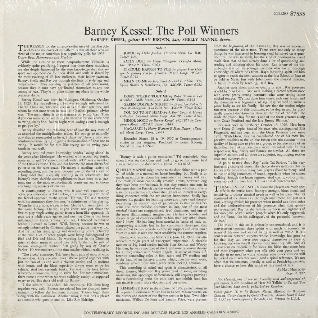 The Poll Winners / ポール・ウィナーズ / The Poll Winners (S7535)