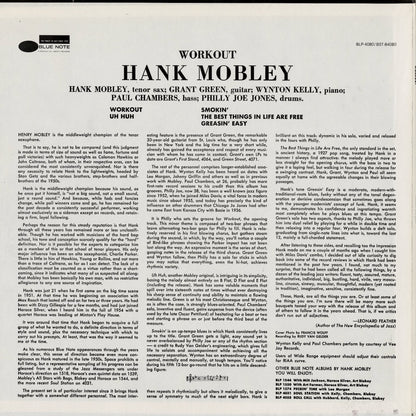 Hank Mobley / ハンク・モブレー / Workout (BLP 84080)