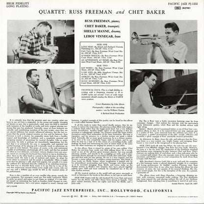 Russ Freeman & Chet Baker / ラス・フリーマン　チェット・ベイカー / Quartet (054 2607901)