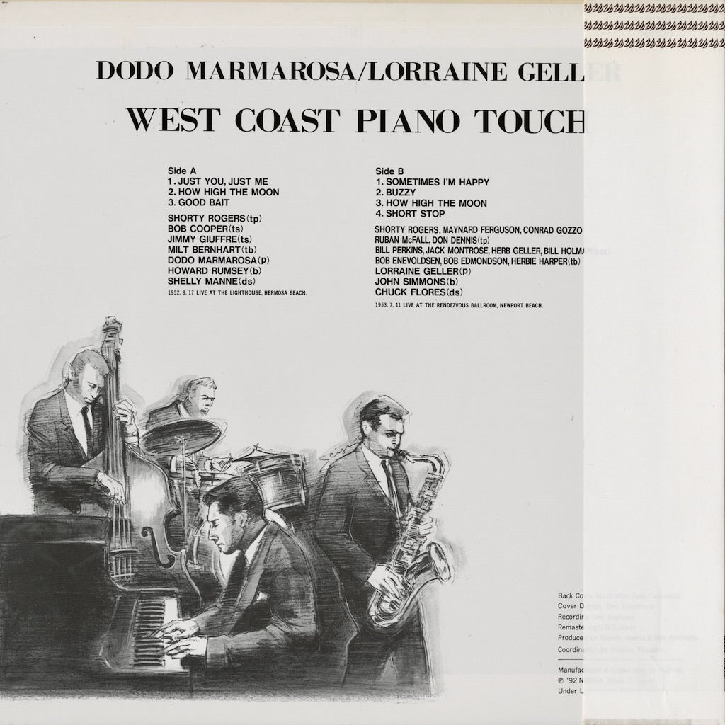 Dodo Marmarosa - Lorraine Geller – West Coast Piano Touch (NLP5011) LP 1992 JPN Vantage / Norma｜中古LP