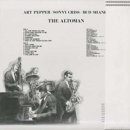 Art Pepper - Sonny Criss - Bud Shank / アート・ペッパー / The Altoman (NLP 5005)