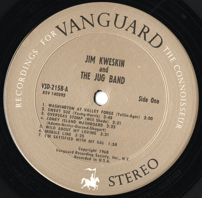 Jim Kweskin And The Jug Band - S.T. (VSD-2158) LP 1968 US Vanguard｜中古LP