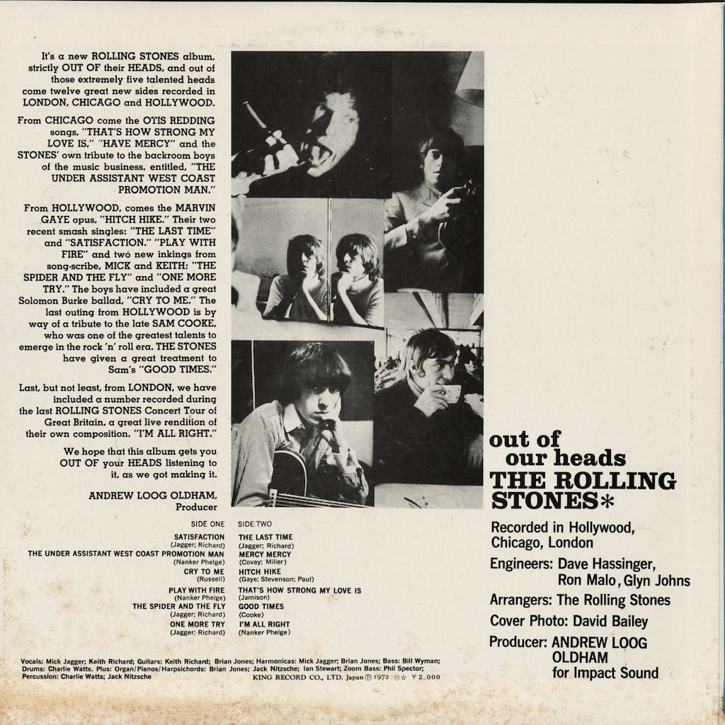 Rolling Stones / ローリング・ストーンズ / Out Of Our Heads (SLC 413)