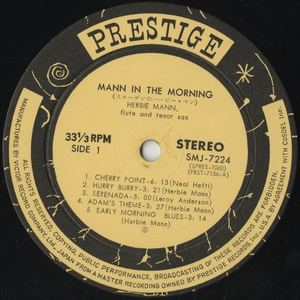 Herbie Mann / ハービー・マン / Mann In The Morning (SMJ-7224)
