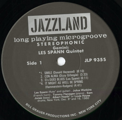 Les Spann - Gemini (WWLJ-7073) 1994 JPN Jazzland / Wave Jazz Classics｜中古LP