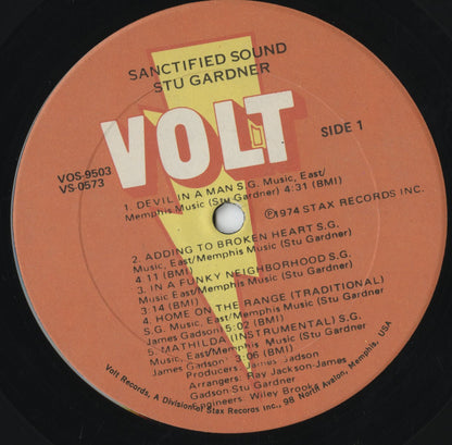 Stu Gardner - And The Sanctified Sound (VOS 9503) LP 1974 US Volt｜中古LP