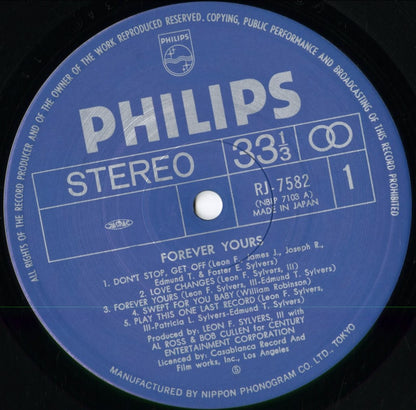 The Sylvers - Forever Yours (RJ-7582) 1978 JPN Philips｜中古LP