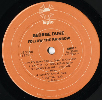 George Duke - Follow The Rainbow (JE 35701) LP 1979 US Epic｜中古LP
