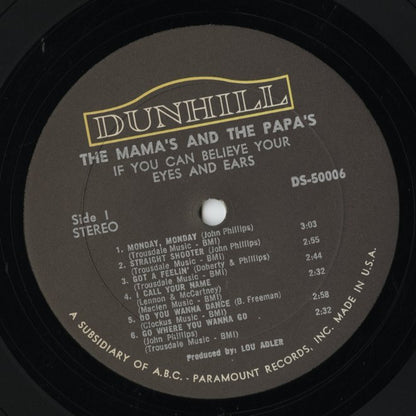 The Mama's And The Papa's / ママス・アンド・パパス /  If You Can Believe Your Eyes And Ears (DS-50006)