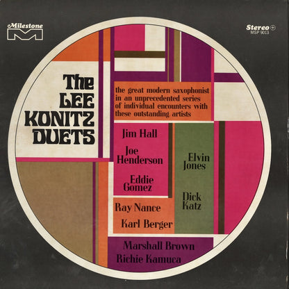 Lee Konitz - Duets (MSP-9013) LP 1970's US Milestone｜中古LP