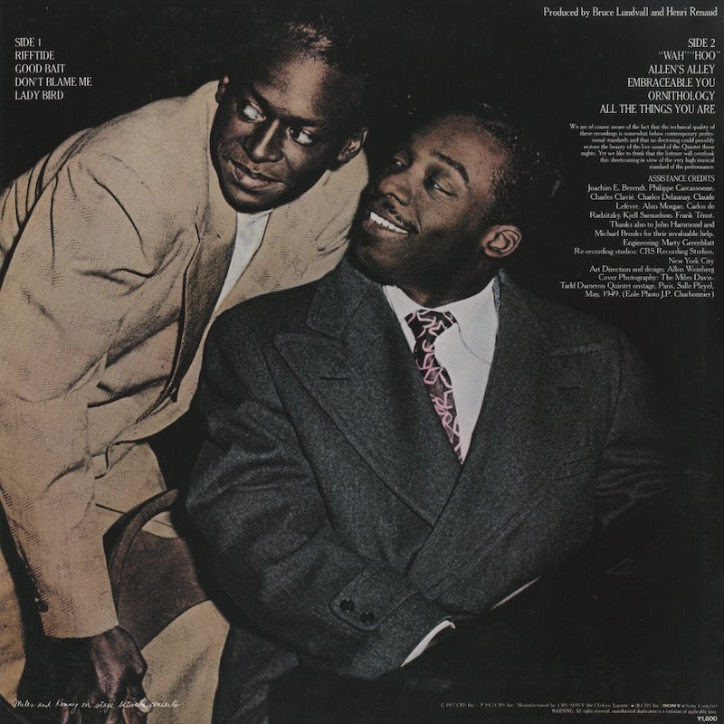 Miles Davis / Tadd Dameron Quintet / マイルス・デイヴィス　タッド・ダメロン / Paris Festival International De Jazz (18AP 2051)