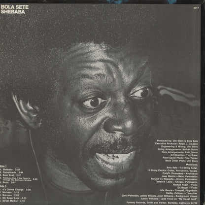 Bola Sete - Shebaba (FANT-8417) LP 1971 US Fantasy｜中古LP