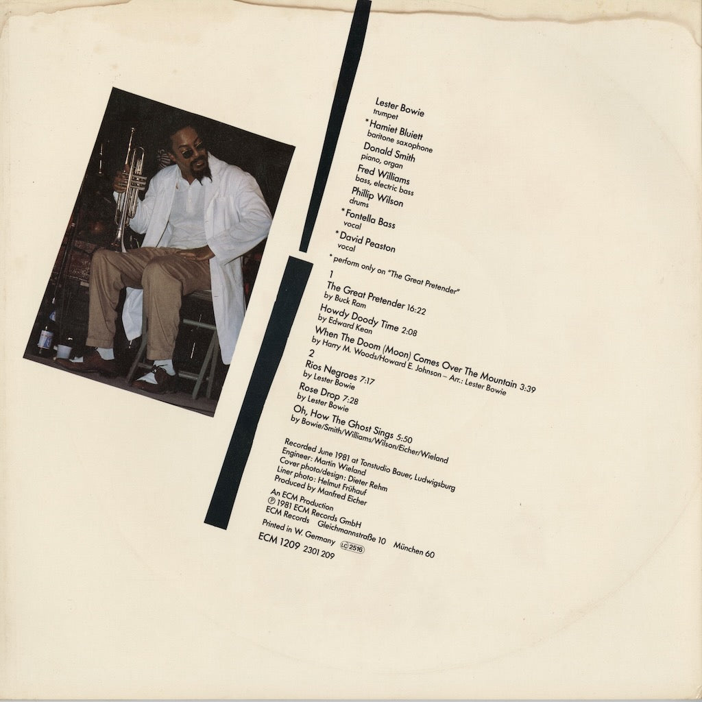 Lester Bowie - The Great Pretender (ECM 1209) LP 1981 GERMANY ECM｜中古LP