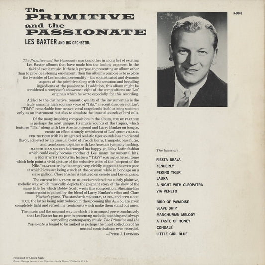 Les Baxter And His Orchestra - The Primitive And The Passionate (R 6048) LP 1961 US Reprise｜中古LP