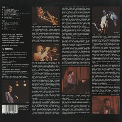 Bud Shank - Shorty Rogers / バド・シャンク　ショーティー・ロジャース / California Concert (C-14012)