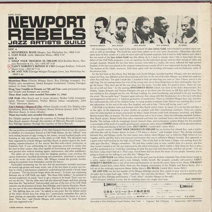 Charles Mingus, Max Roach, Eric Dolphy, Roy Eldridge, Jo Jones / チャールズ・ミンガス / Newport Rebels (SOPC 57003)