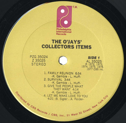 The O'Jays - Collector's Items (PZG 35024) 1977 US Philadelphia International｜中古LP